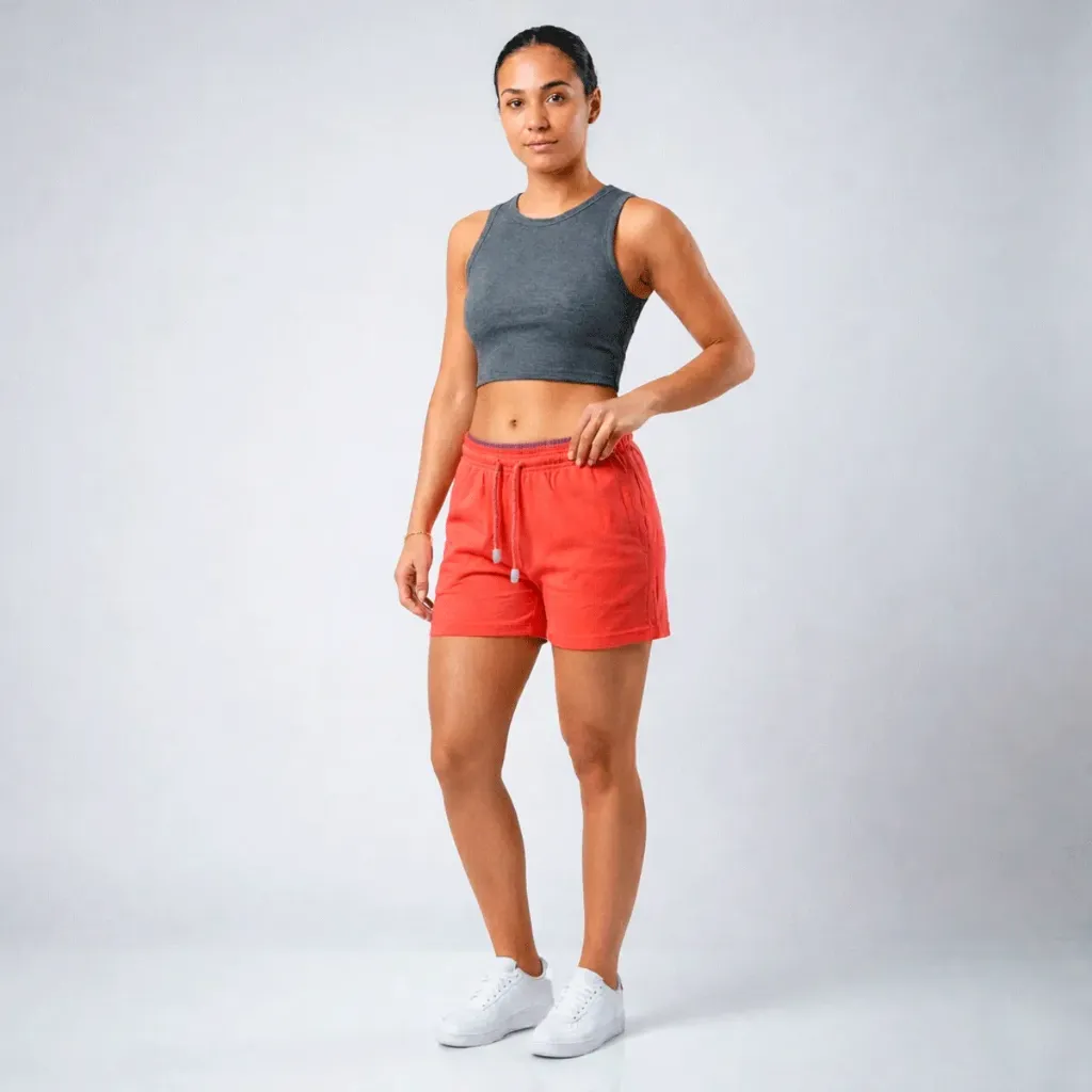 [YVSDSSAK] SHORT DE DAMA YVSD (S, AMARILLO MKB)